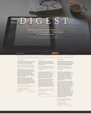 Digest - Authoritative Healthtech Landing Page Template