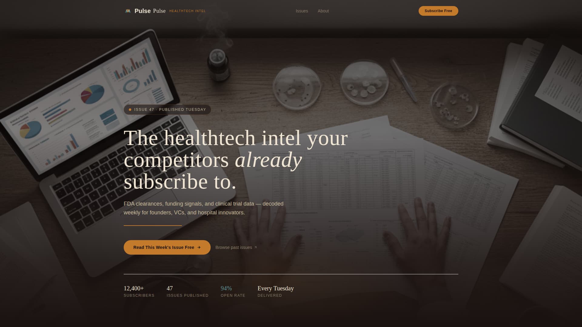 Healthtech - Performancedriven Data Landing Page Template