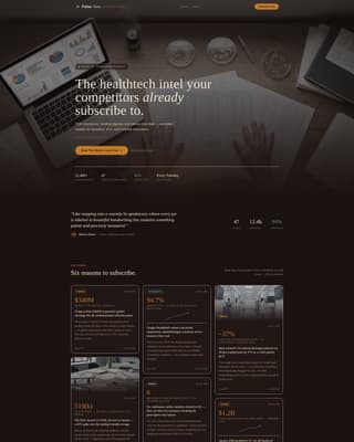 Healthtech - Performancedriven Data Landing Page Template