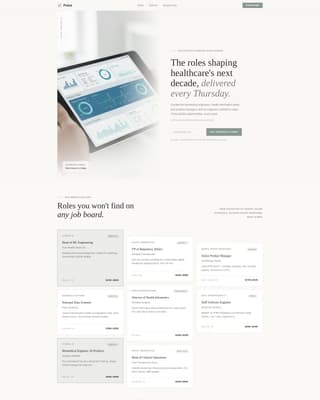 Pulse - Curated Healthtech Landing Page Template