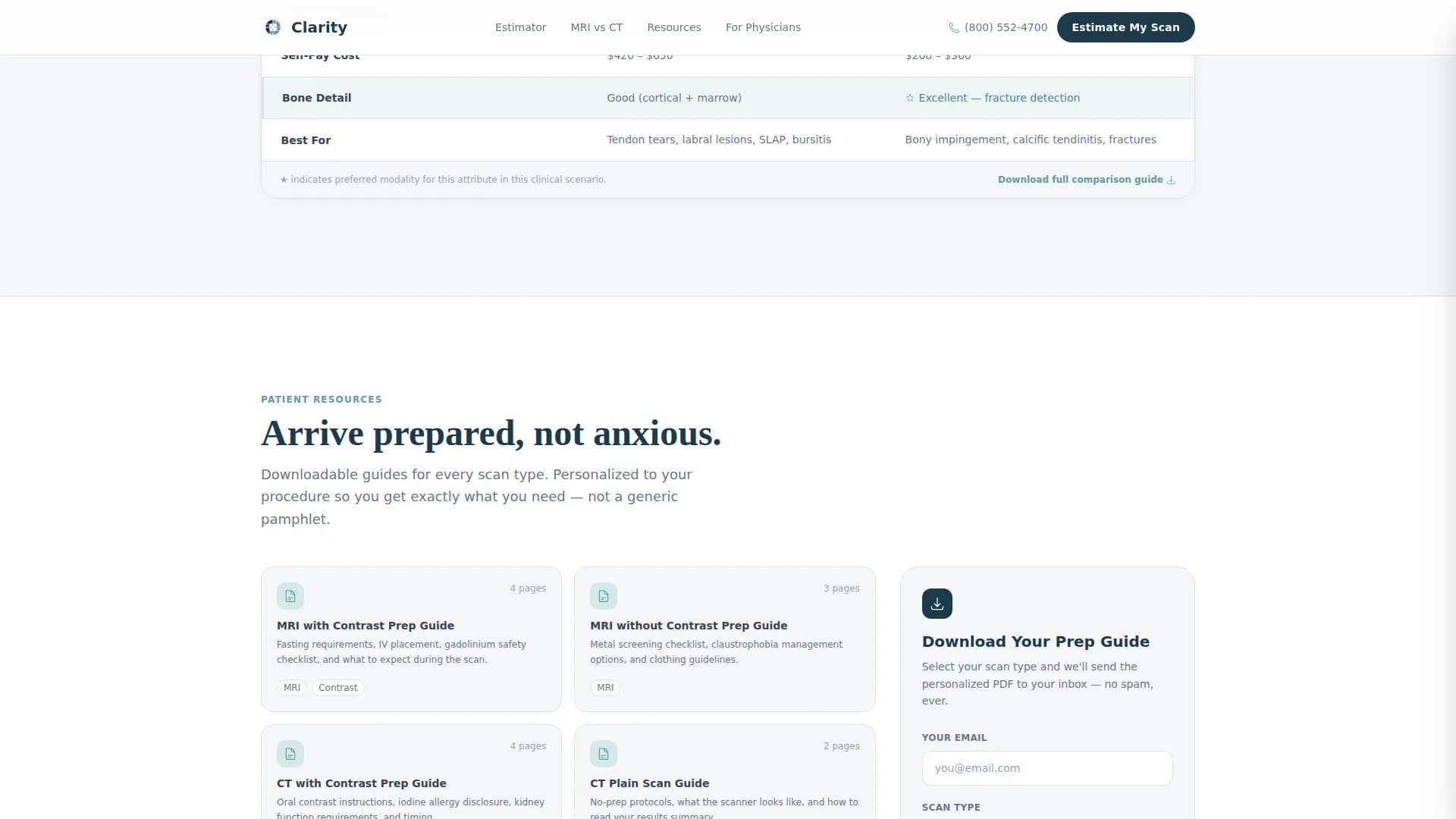 Diagnostic Lab & Imaging Cost Calculator Website Template