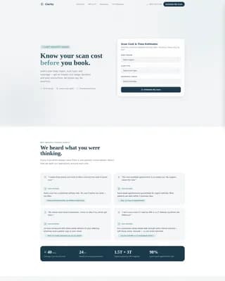 Diagnostic Lab & Imaging Cost Calculator Website Template