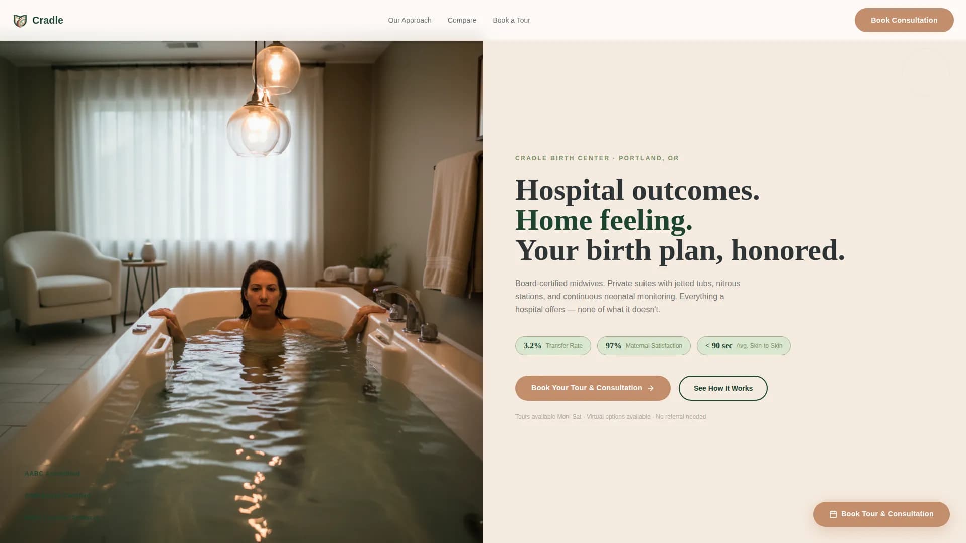Women's Health & OB-GYN Specialist Booking Website Template