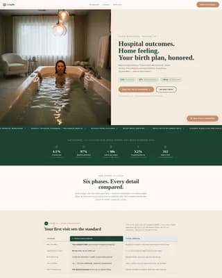 Women's Health & OB-GYN Specialist Booking Website Template