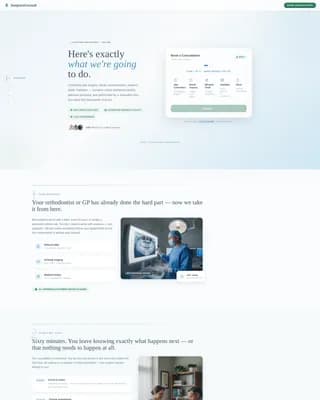 Maxillofacial Surgeon Specialist Booking Website Template