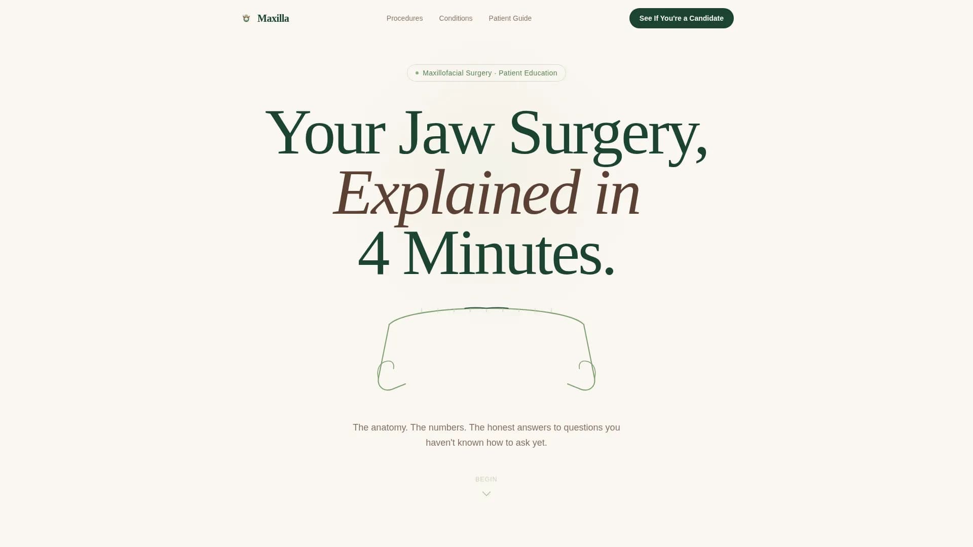 Maxillofacial Surgeon Booking Website Template