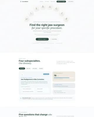 Maxillofacial Surgeon Directory Website Template