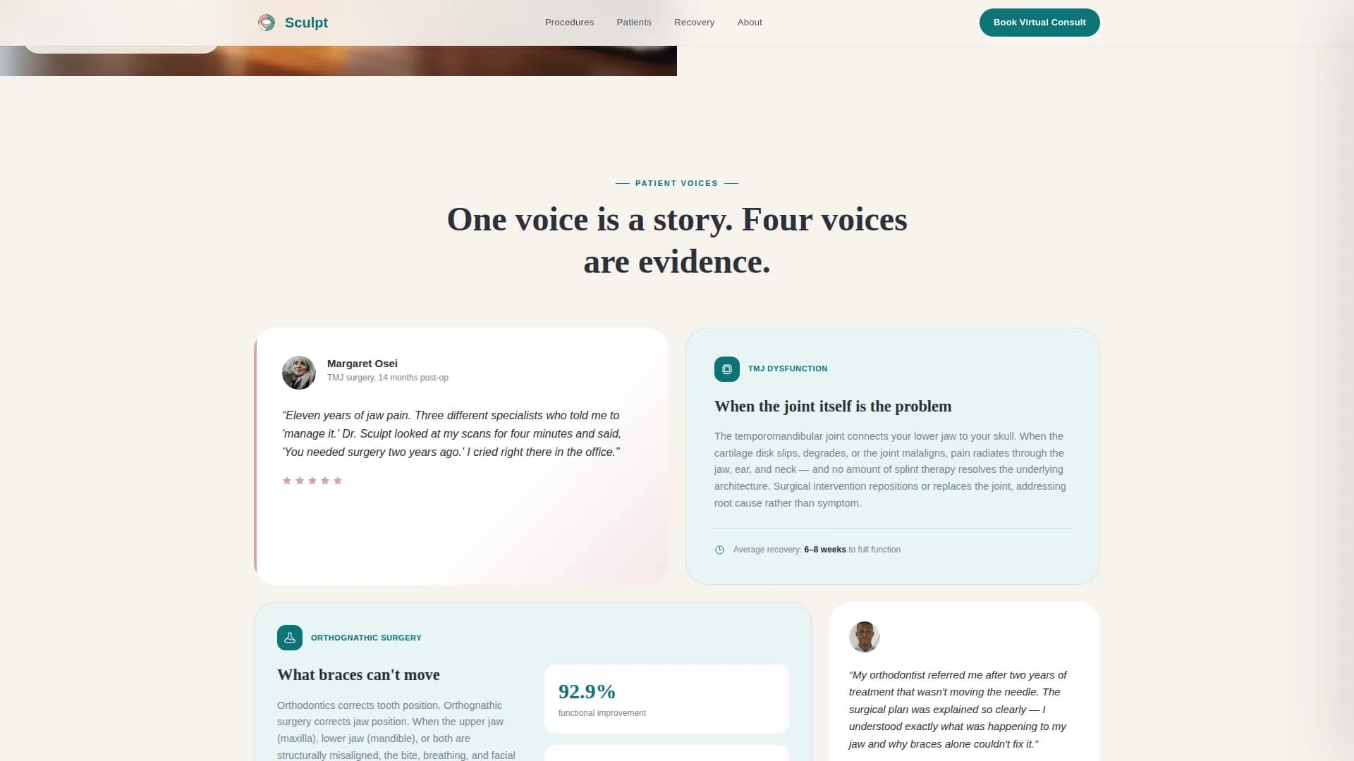 Maxillofacial Surgeon Advanced Booking Website Template