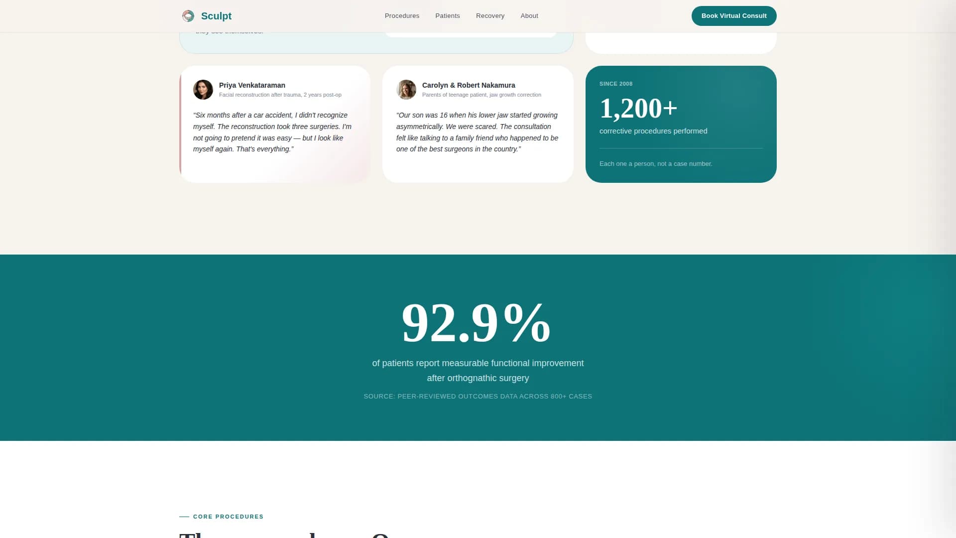 Maxillofacial Surgeon Advanced Booking Website Template