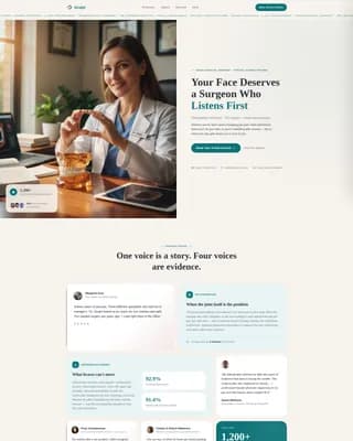 Maxillofacial Surgeon Advanced Booking Website Template