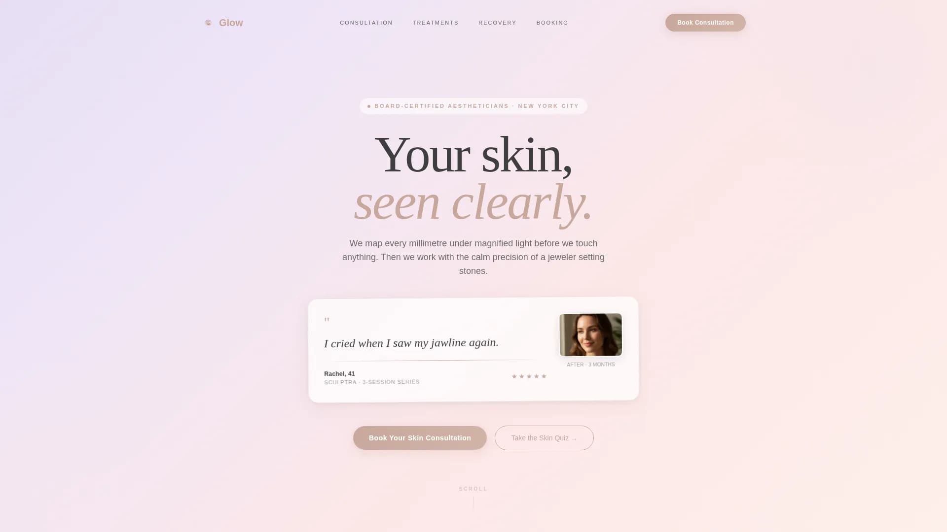 Dermatology & Skin Clinic Booking Website Template