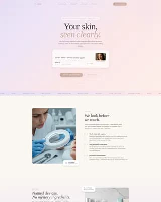 Dermatology & Skin Clinic Booking Website Template