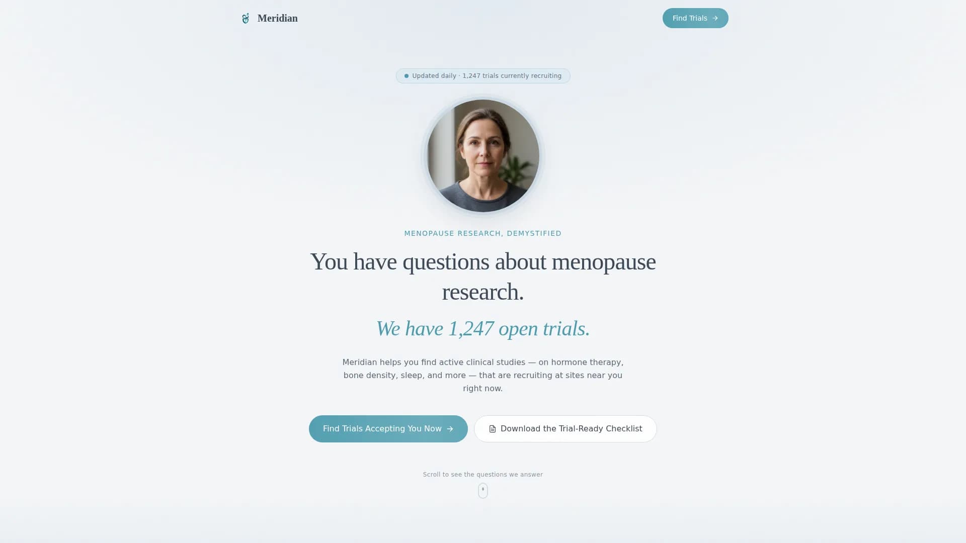 Menopause Care FAQ Website Template
