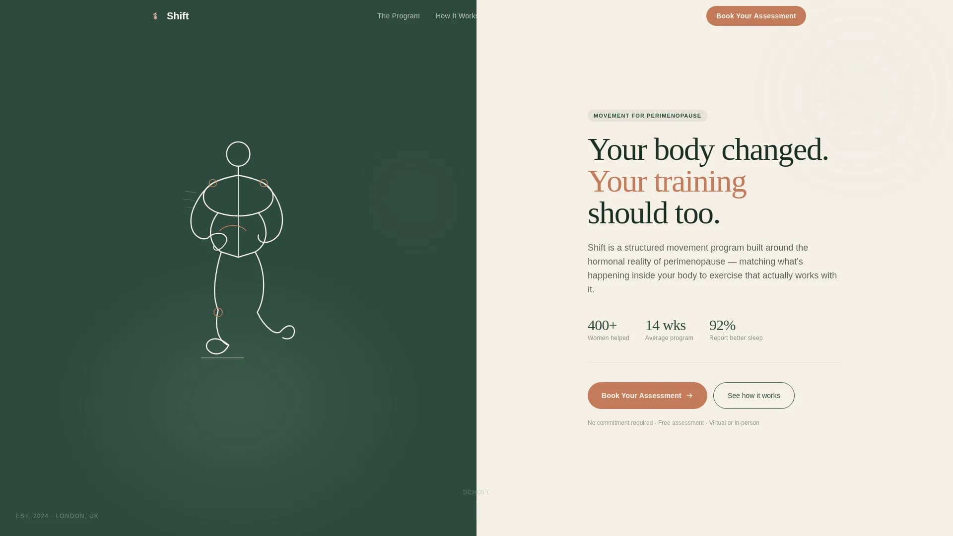 Menopause Care Booking Website Template