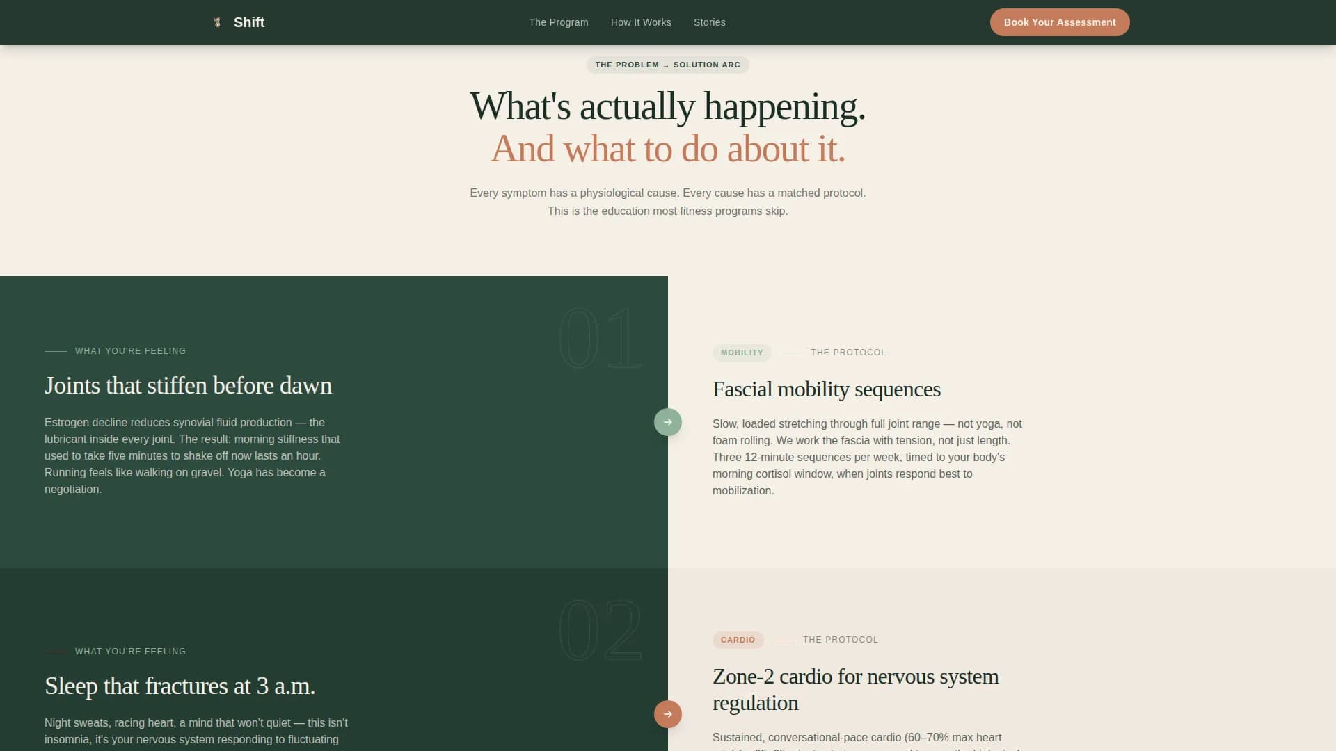 Menopause Care Booking Website Template
