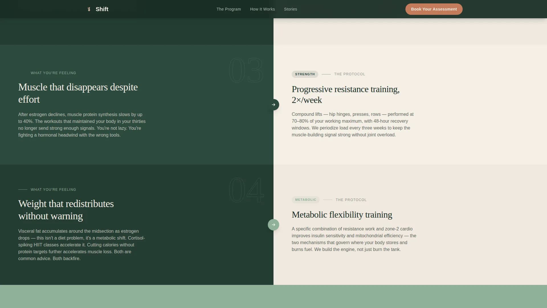 Menopause Care Booking Website Template