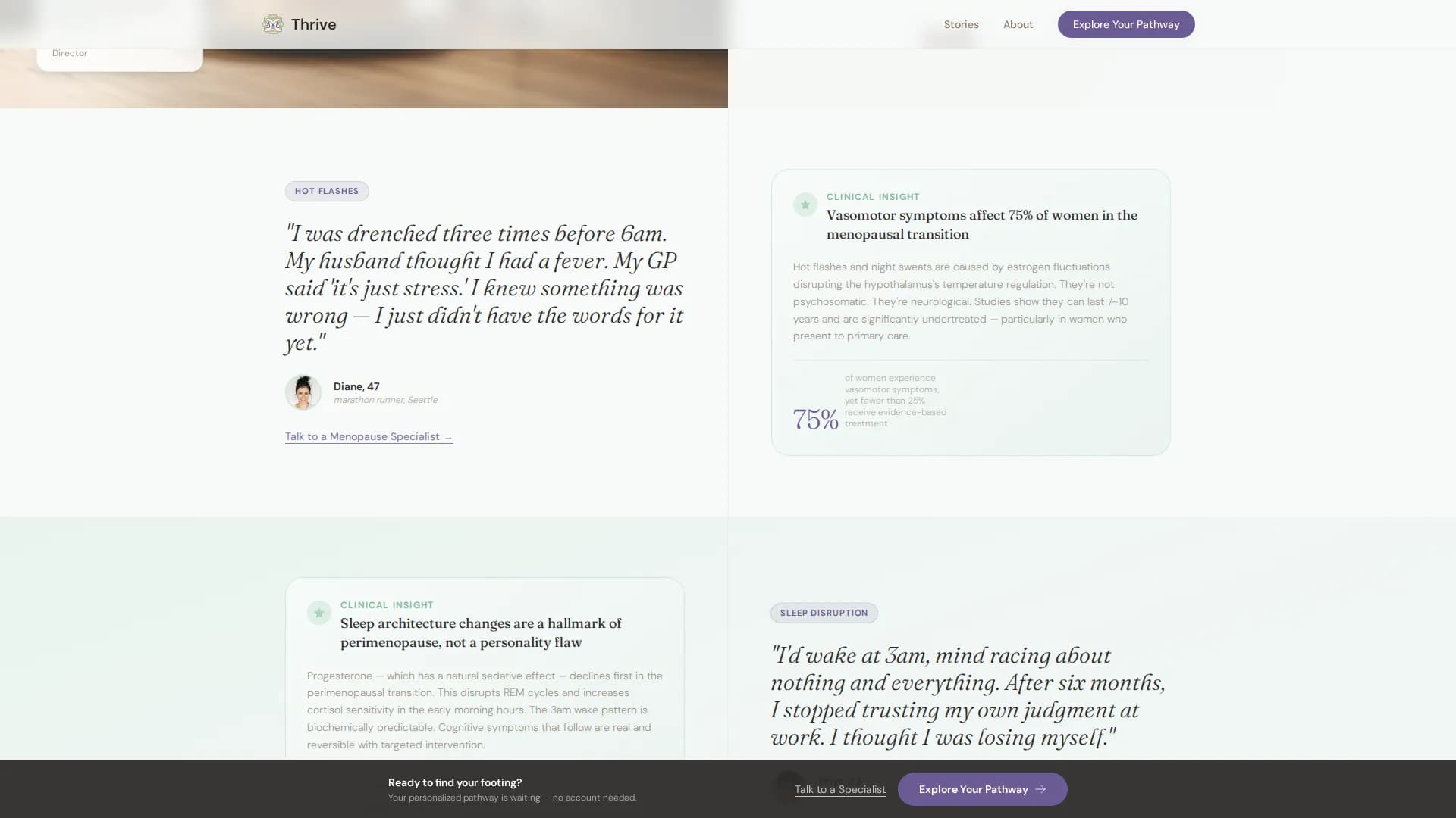 Menopause Care Reviews Website Template