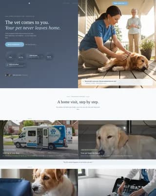 Veterinary & Animal Hospital Booking Website Template