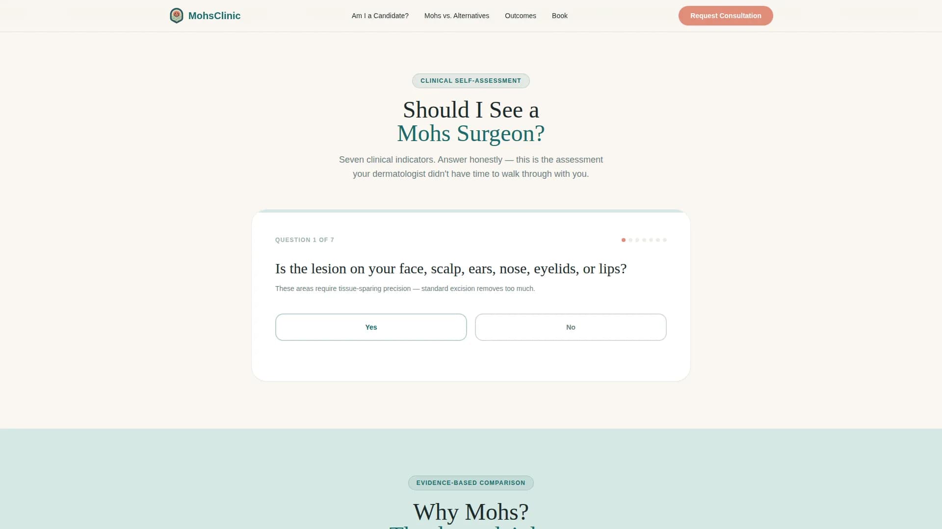 Dermatology & Skin Clinic Booking Website Template