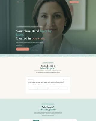 Dermatology & Skin Clinic Booking Website Template