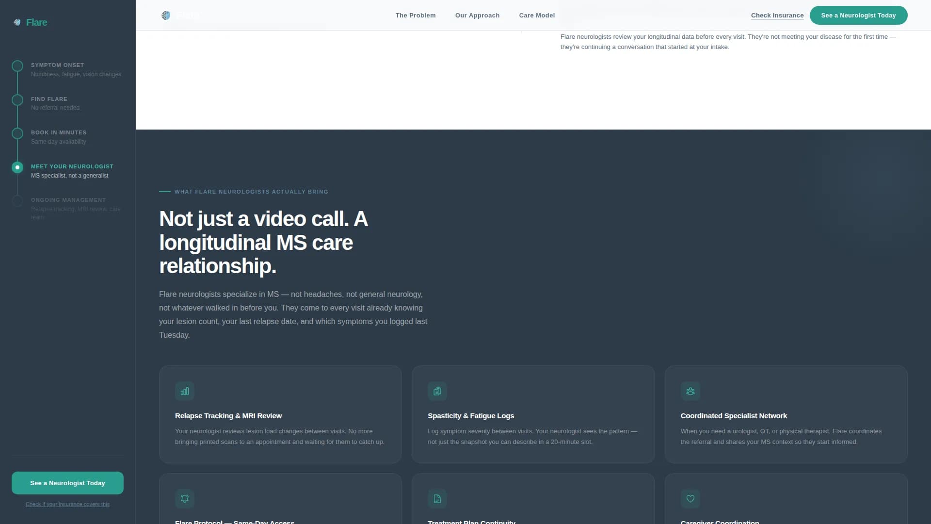 Multiple Sclerosis Care Booking Website Template