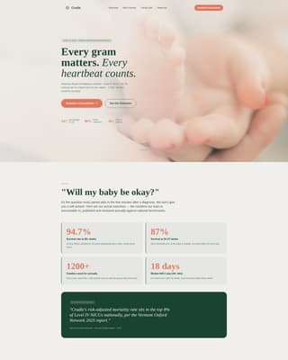 Neonatology Medicine FAQ Website Template