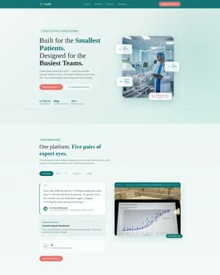 Neonatology Medicine Booking Website Template