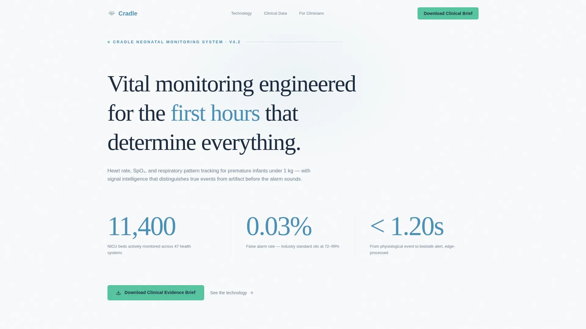 Neonatology Medicine Professional Website Template
