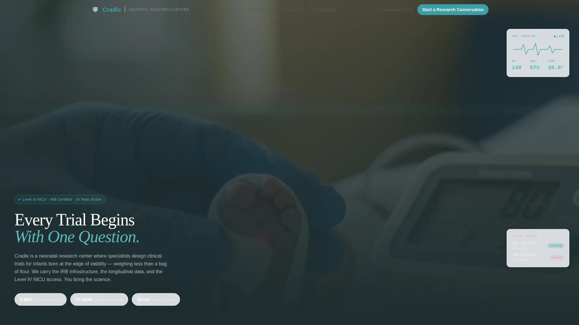 Neonatology Medicine FAQ Website Template