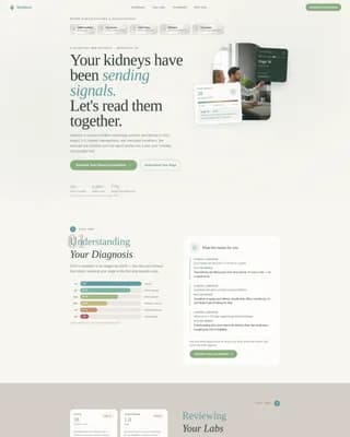 Nephrologist Practice Website Template for Kidney Patients