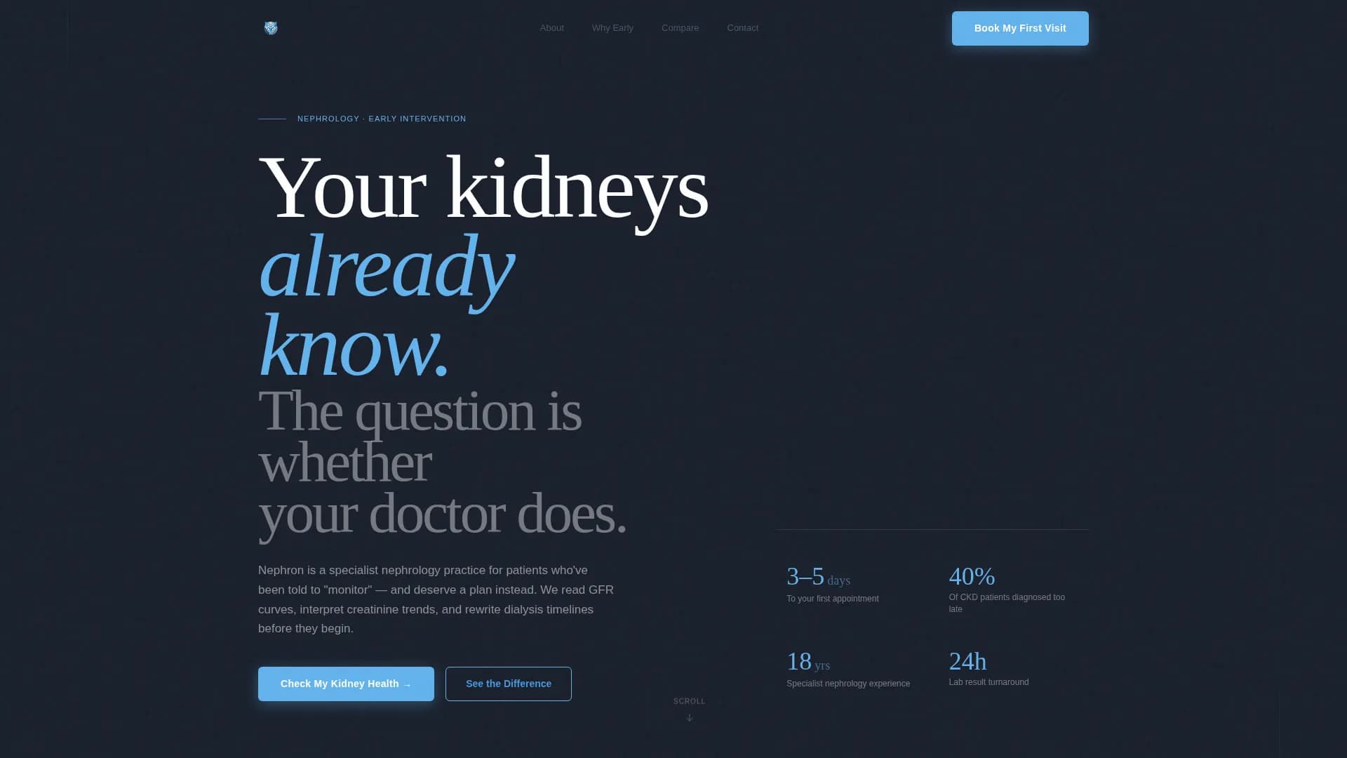 Nephrologist Booking Website Template
