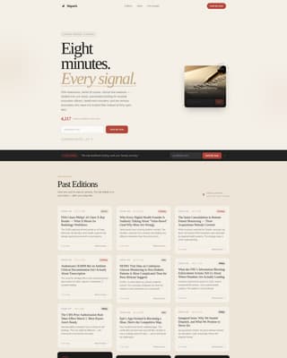 Dispatch - Authoritative Healthtech Landing Page Template