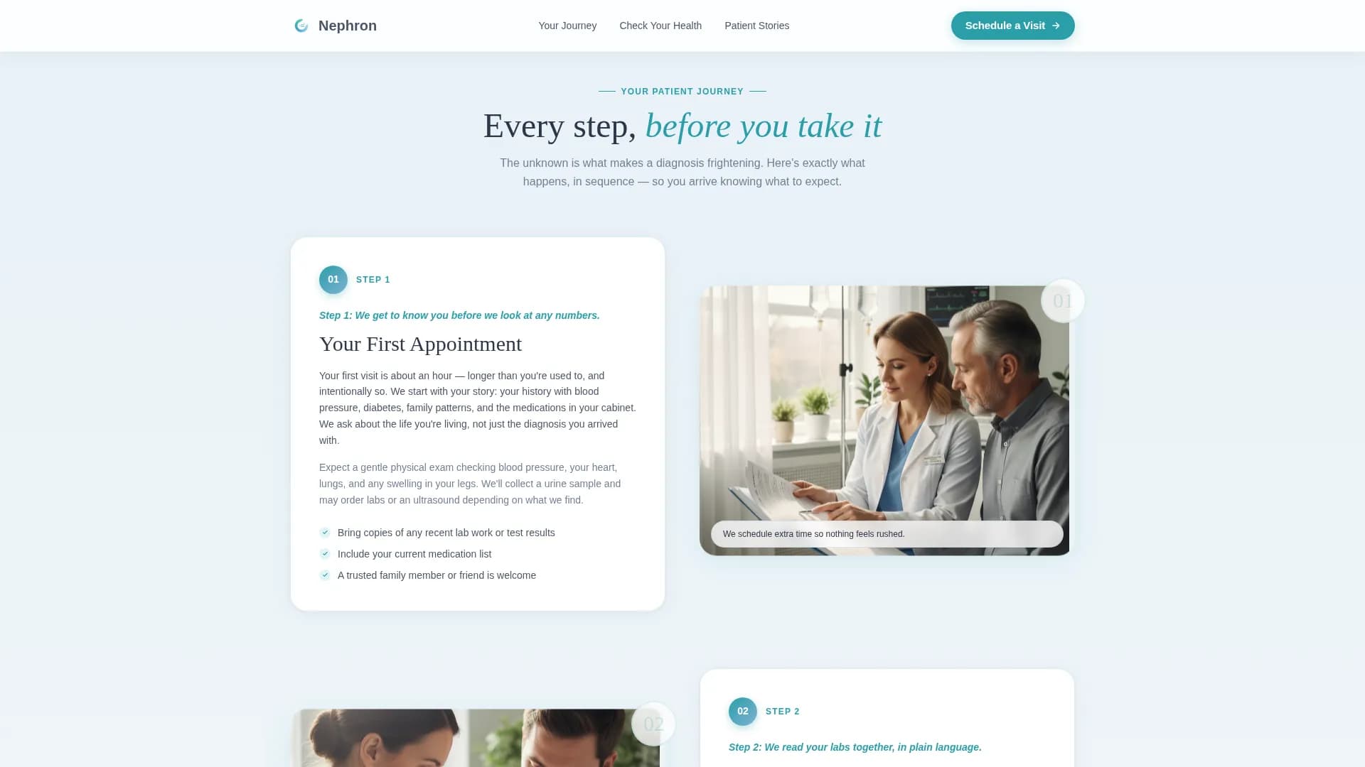 Nephrologist Booking Website Template