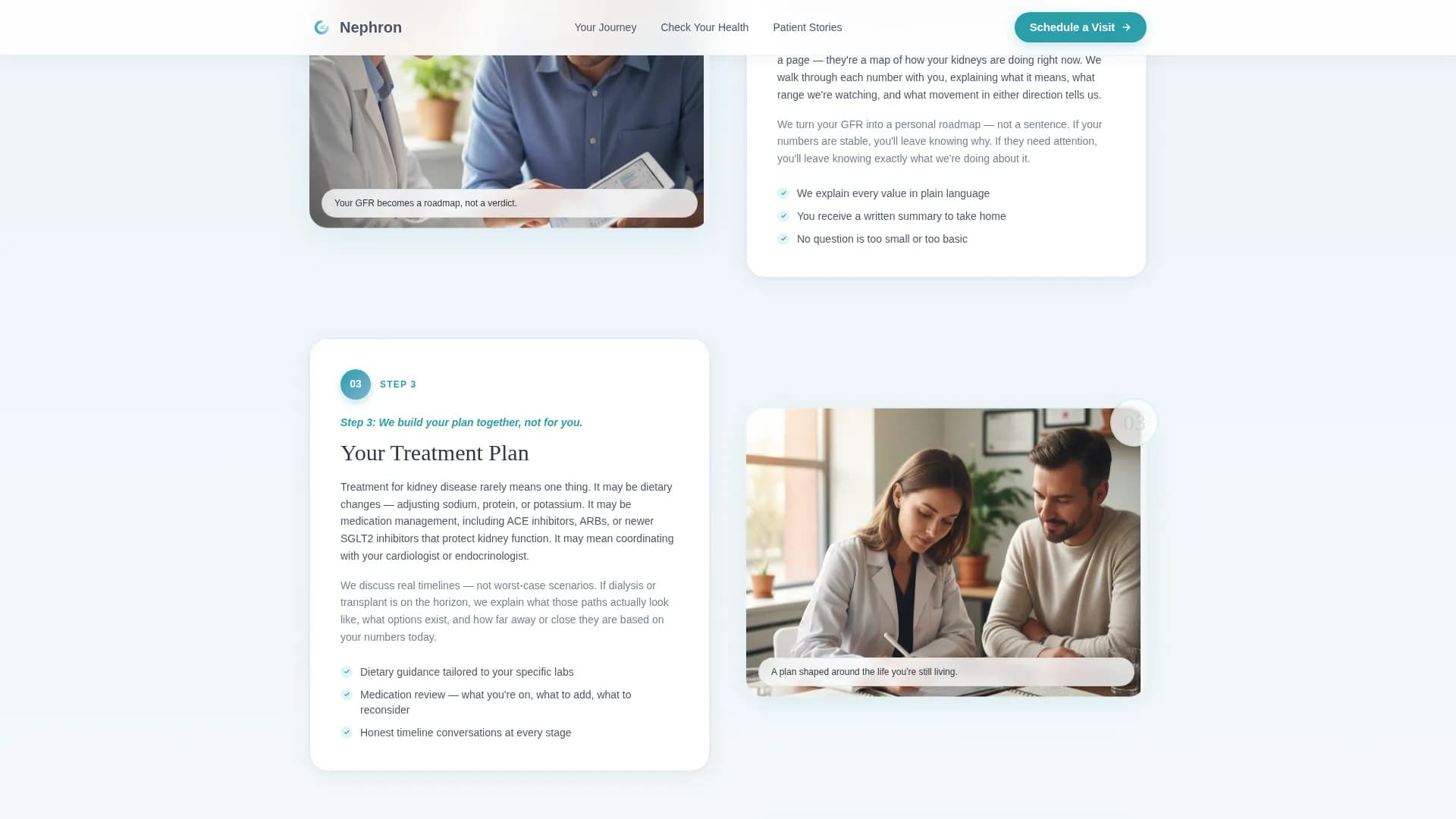 Nephrologist Booking Website Template