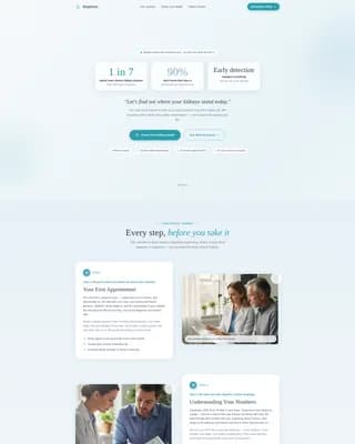 Nephrologist Booking Website Template