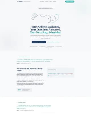 Nephrologist Specialist Booking Website Template