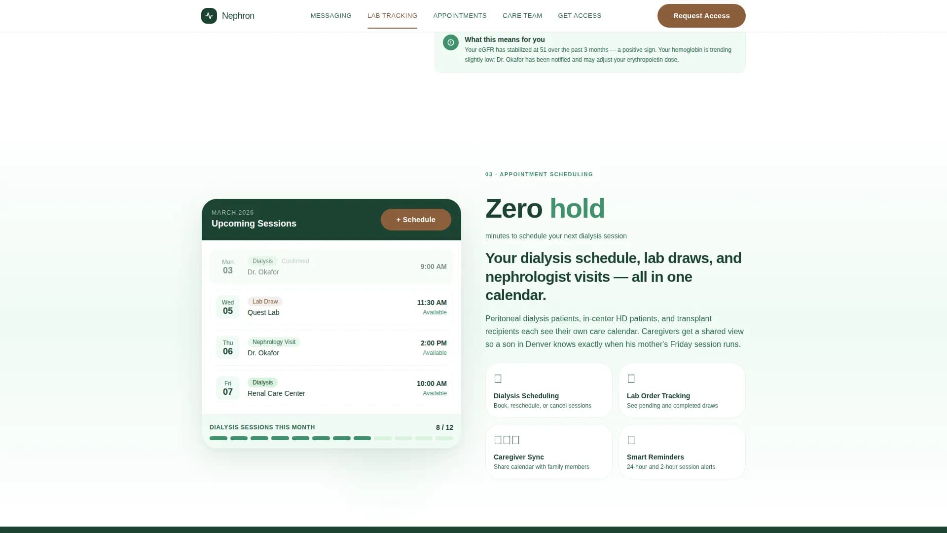 Nephrologist Booking Website Template