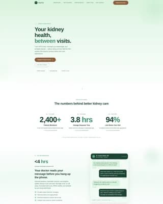 Nephrologist Booking Website Template