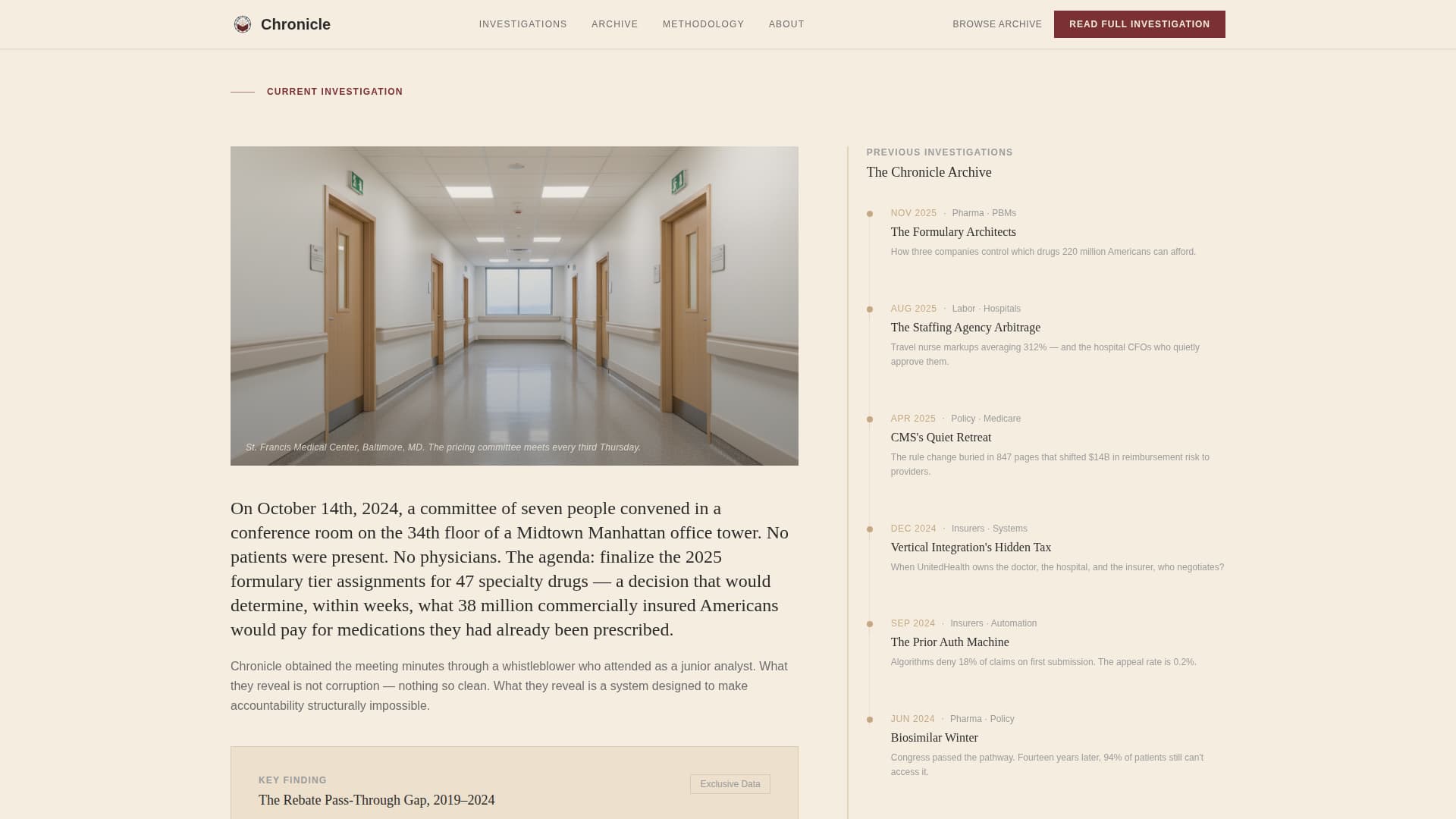 Chronicle - Authoritative Healthcare Landing Page Template