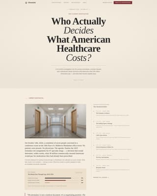 Chronicle - Authoritative Healthcare Landing Page Template