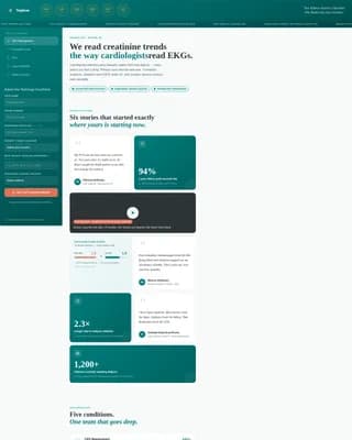 Nephrology Medicine Booking Website Template