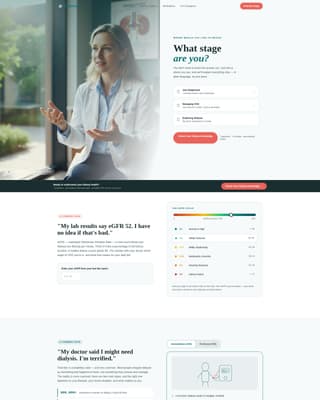 Nephrology Medicine Education Website Template