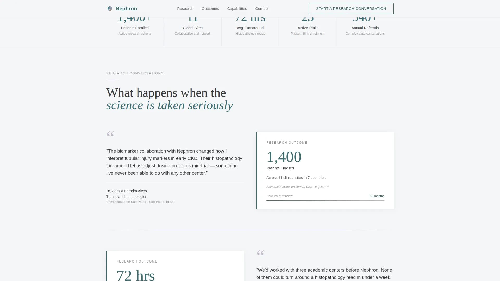Nephrology Medicine Reviews Website Template