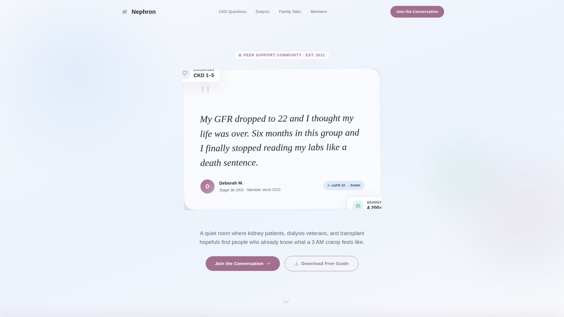 Nephron - Healing Nephrology Landing Page Template