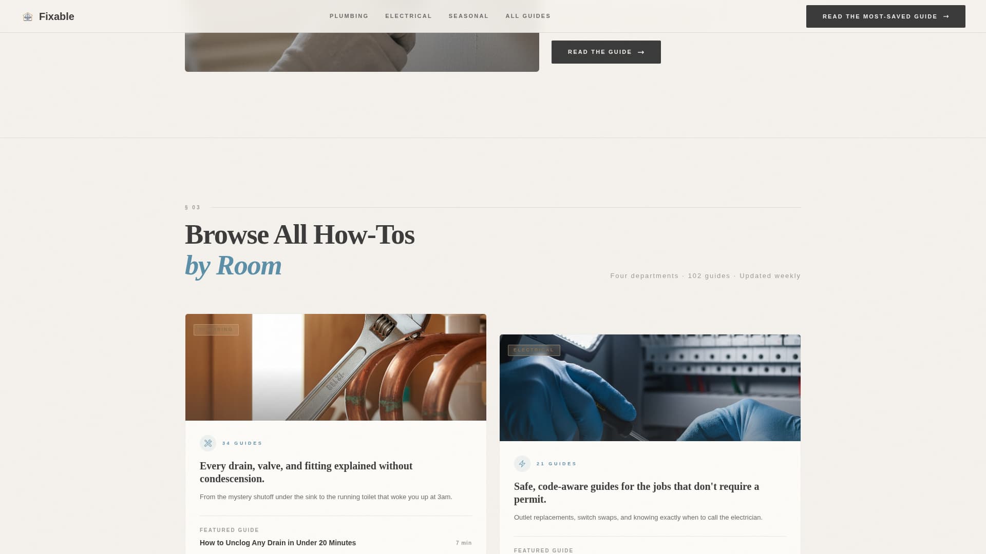 Fixable - Authoritative Homerepair Landing Page Template