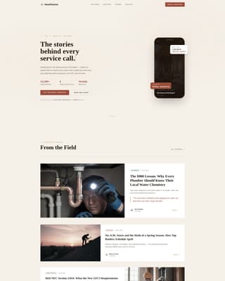 Hearthstone - Trusted Trades Landing Page Template