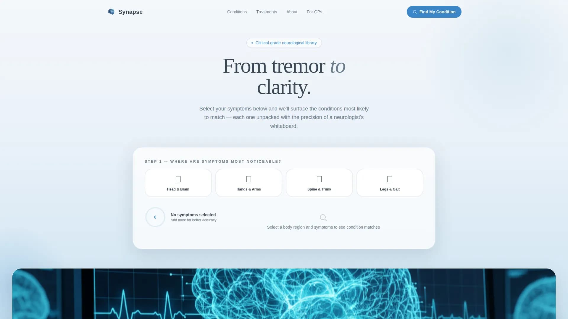Neurologist Specialist FAQ Website Template