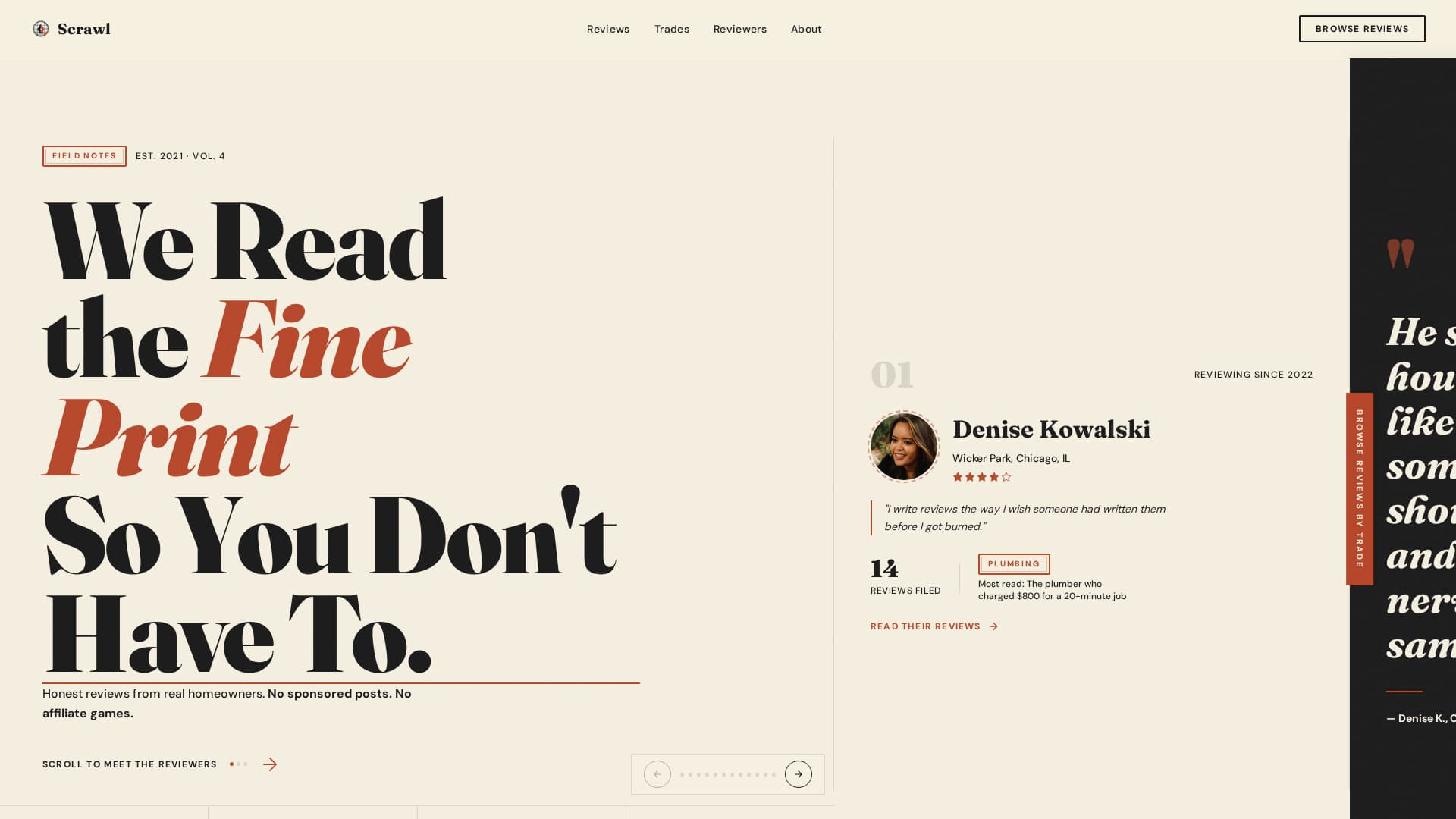 Scrawl - Trusted Homeservices Landing Page Template