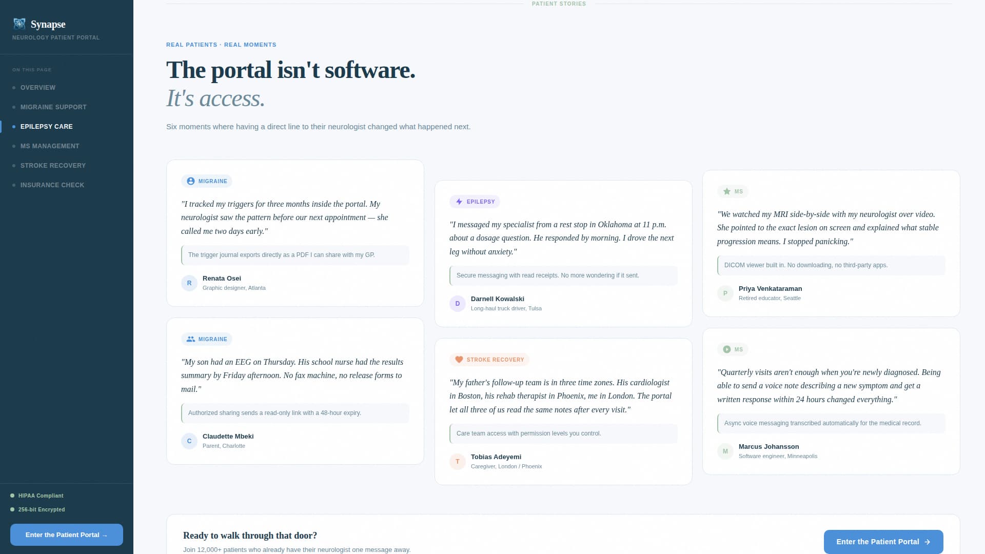 Neurologist Booking Website Template