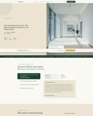 Neurologist FAQ Website Template